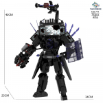 Skibidi Tualett Titaan TV Mees Speakerman &Otilde;udusm&auml;ng Bossid Kaamera Ehitusklotsid Multifilm Nukumudel Laste S&uuml;nnip&auml;ev Halloweeni Kingitus