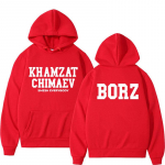 Khamzat Chimaev Logo Prindiga Hupparid Meestele Naistele Moodne Vabaaja &Uuml;le suurusega Hupparid Dressipluusid Retro S&uuml;gis/Talv Soe Huppar S