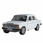 1/18 LADA 2107 Sulamist Auto Valatud Mudelid ja M&auml;ngus&otilde;idukid Metallist M&auml;nguauto Mudel Heli ja Valgus T&otilde;mmatav Tagasi Kollektsioon Laste M&auml;nguasi valge
