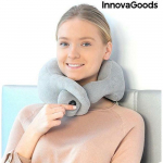 Coussin Massant - Innovagoods - Mod&egrave;le Confortable - Fonctionnement Sans Fil - Gris - Relaxation