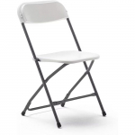 Chaise pliante en r&eacute;sine - MARBUENO SUMMER - Blanc - 44x44x79 cm - Pliable - Moderne - Nettoyage facile