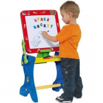 Molto 2077542 - JEUX/JOUETS - TABLEAU ENFANT - Tableau &Agrave; Peindre Magn&eacute;tique Et Bureau - Studio - Rouge/Bleu