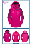 Jack Wolfskin Jie Lu 3-in-1 tormijakk: Fliisvoodriga S&uuml;gis/Talvine V&auml;litingimuste Paaride Jakk Meestele ja Naistele. L