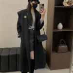 Uus S&uuml;gis-Talvine Moekas Kahepoolne Villane Mantel Korea Stiilis Vaba Vabaaja Villane Mantel M
