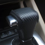Auto k&auml;iguvahetuse nupu kate Volkswagen Golf 6 Passat Tiguan Touran Polo Sagitar Jetta Gli nahast k&auml;iguvahetuse k&auml;epideme jaoks Black04