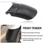 2011 - FOR TIGER 800 For Tiger 800 XCX/Low XCA XC/ABS New Motorcycle accessories front fender lengthened 2018 2017 2016 1 Piece