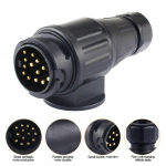 12 V 13 kontaktiga haagise pistik Vastupidav 13 pooluse elektriline haagissuvila juhtmestiku pistik Pukseerimisrauda pistikupesa adapter auto veoauto RV