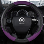 DERMAY PU Leather Steering Wheel Cover for Honda Accord 4 5 6 7 Honda Crosstour Non-slip easy install Massage Design Car Styling