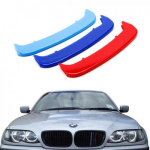 ///M-Color Grille ert Trims For 02-05 BMW E46 LCI 3 Series Sedan w/ 11-Beams