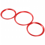 For Mazda MX-5 2016-2025 aluminum alloy Car Front Dashboard Decoration Frame Dial Ring Edge Styling Trim Auto Accessories punane