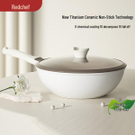 Red Chef 32cm Titaan-keraamiline mittekleepuv vok