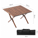 S&uuml;gis Pere &Otilde;ues Telkimislaud Elutuba Aed 120cm Puidust kokkupandav laud M&ouml;&ouml;bel Matkavarustus Carbon Steel S