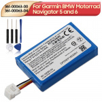 Laetav liitiumaku Garmin BMW Motorrad Navigator 5 ja 6 jaoks 361-00063-00 361-00063-04 Aku 960mAh