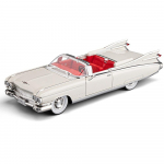 1/24 Cadillac Eldorado Biarritz Series 62 Sulamist Mudelauto M&auml;nguasi Die-cast Valatud Heli ja Valgusega Auto M&auml;nguasjad Lastele S&otilde;iduk valge
