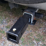 Trailer Hitch Extension with 5/8 inch Hitch Hole Black Receiver Tube Extender one size