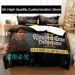 Kuum Kingdom Come: Deliverance II Voodipesukomplekt &Uuml;heinimese Twin T&auml;iskasvanu Queen King Suurusega Voodikomplekt T&auml;iskasvanud Poiste Magamistuba Tekikottide Komplektid AU Single(140*210cm)3pcs