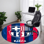 1 tk Barcelona FC kontori &uuml;mmargune vaip, kontoritoolide alla, magamistuba, elutuba, kodu kaunistus a1016281 100cm by 100cm