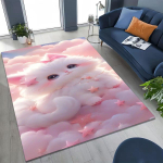 2026 Uus Armas Kassipoeg Mjau Multikas Vaip Magamistoa Elutoa Diivani Kodu Uksemati Kaunistus, Suur Laste M&auml;ngimiseks Libisemisvastane P&otilde;randamatt 80x120cm( 31x47in)