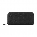 Louis Vuitton Zippy metallist detailidega t&otilde;mblukuga rahakott naistele Nahast (Taurillon) Must M11721 Gift Set(Basic Set+Box+Shopping Bag)
