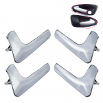 4 Pcs For Seat Ibiza & Cordoba 1993-2002 Interior ide Chrome Car Door Handle Lever Front Rear Left Driver & Right Passenger h&otilde;be