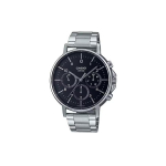 CASIO Meeste Standardseeria Must Kell MTP-E321D-1AV MTP-E321D-1AV Black Dial