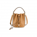 Tods ajatu metallist T-logoga n&ouml;&ouml;rsulgemisega nahast &auml;mbrikott naiste kotid pruun XBWTSAQ0000Q8ES410 Basic Set (Bag+Dust Bag)
