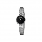 Calvin Klein Ck Kvarts Pure Seeria Kell Kvartsmehhanism Roostevabast terasest k&auml;ev&otilde;ru Must sihver Naiste kellad K8G23121 Regular Watch Box,Silver Strap