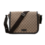 Gucci suure mahutavusega logoga l&otilde;uendist ja nahast messenger kott Unisex kotid Eebenipuu Tume pruun 449171-KY9KN-9886 Basic Set (Bag+Dust Bag),Regular Edition