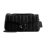 Coach Tabby 33 Tepitud Tiigririba Surunupp-kinnitusega Napa Nahast Crossbody &Otilde;lakott Suur Naiste kotid Must CP151-V5BLK Basic Set (Bag+Dust Bag)