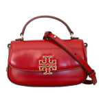 Tory Burch Britten Metallist Logo &Otilde;larihm Eemaldatav Reguleeritav Nahast Crossbody K&auml;ekott Mini Naiste k&auml;ekott Punane 1532726-601 Basic Set (Bag+Dust Bag)