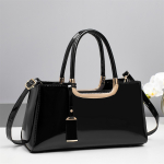 Uus Mood L&auml;ikiv Lakknahast Punane Naiste Kott Pulma Pruudi &Otilde;la Crossbody K&auml;ekott &Otilde;htukott must
