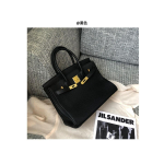 2024 Platinum kott togo nahast esimene kiht lit&scaron;i muster veisenahast mood vabaaeg t&ouml;&ouml;le s&otilde;itmine suur mahutavus nahast naiste kott kaasaskantav small 25cm birkin bag must