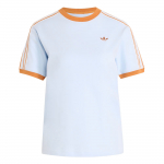 Adidas Originals 3 Stripes Suvine S&auml;ra T&auml;iustatud &Uuml;mmarguse Kaelusega Spordiklassika L&uuml;hikeste Varrukatega T-s&auml;rk Naiste Topid KY8125 XS
