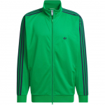 Adidas Originals Logo Stripe Spordijakk k&otilde;rge kraega, langevate &otilde;lgadega, pikkade varrukatega, unisex, roheline-&ouml;ine sinine IZ4924 XL
