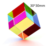 V&auml;rvikubus Prisma 30 50 60 40mm Kristalliline maagiline cmy kuubik