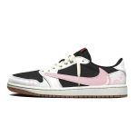 Travis Scott x Jordan Air Jordan 1 Travis Scott X AJ1 Low Koost&ouml;&ouml; Madalad Vintage Korvpallijalatsid Unisex Roosa DZ4137-700(Team1677- 8) 35.5