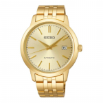 SEIKO SELECTION 100 meetrit veekindel Automaatne kullatud Terasest rihm 41,2 mm meeste k&auml;ekell kuldne sihverplaat SCVE062 kuld