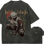Kakashi Hatake Ninja T-s&auml;rk Naruto Shippuden T-s&auml;rk Vintage Pesitud &Uuml;le suur Retro Anime Harajuku Streetwear Manga Meeste Riided M