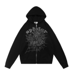 Piiri&uuml;lene ilutrend sp5der lai Ameerika hip-hop t&auml;navune vabaaja lai ja mitmek&uuml;lgne puuvillane kapuutsiga kampsun tr&uuml;kiga S black