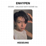 ENHYPEN DESIRE : VANNIPOMMI UNLEASH Versioon. Ametlik fotokaart HEESEUNG black