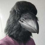 Halloweeni armsa looma vareskost&uuml;&uuml;mi mask kotkapea mask maskeraadiks cos riietumise rekvisiidid Raven gray