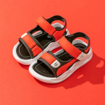 Laste suvised poiste nahast sandaalid Beebikingad Lastele Lamedad Rannajalatsid Spordi Pehmed Libisemiskindlad Vabaaja sandaalid v&auml;ikelastele 21(Insole 14.5cm)