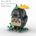 208 tk MOC ehitusklotsi Taevakindlus Totoro Kollane Vihmavari Mudel Hariduslik Kokkupanek Laste M&auml;nguasi Kaunistus