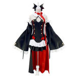 Moodne Krul Tepes Anime Cosplay Kost&uuml;&uuml;mikleit T&auml;iuslik Pidudeks Ja Karnevalideks Costume Set(No Wig),S black