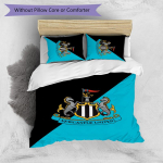 Newcastle United Football Prinditud 3-osaline Voodipesukomplekt, Mugav Nahas&otilde;bralik Magamistoa Tekikottide Komplekt 135cm*200cm