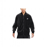 Nike Sportswear Club Veluuri Jakk Aasia Suurus 'Must Valge' Meeste FB8232-010 XL