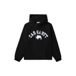 Carhartt WIP SS23 Graafilise Kirjatr&uuml;ki Kapuutsiga Pikkade Varrukate Dressipluus Meeste dressipluus Must CHXSWS231409K-BKA M gray
