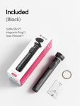 Ulanzi MT-85 Automaatne telefoni statiiv Magsafe Selfie kepiga iPhone 17 16 15 jaoks Pop-up statiiv P&otilde;randast seisav statiiv V&auml;ljas reisimiseks Vlogimiseks must