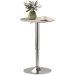 Reguleeritava k&otilde;rgusega baarilaud 360 kraadi p&ouml;&ouml;rlev &uuml;mar alus K&otilde;rge baarilaud k&ouml;&ouml;ki s&ouml;&ouml;gituppa l&auml;bim&otilde;&otilde;t 60x67-93 cm Naturaalne 60 x 60 x 93 cm