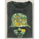 Meeste The Stone Roses/Reni Klassikaline 230g Pesemiseefektiga T-s&auml;rk/Vintage Graafilise Tr&uuml;kiga T-s&auml;rk Ikoonilise Logotr&uuml;kiga, Muusika Merch, Tavaline L&otilde;ige &Uuml;mmarguse Kaelusega Vabaajas&auml;rk 4XL must